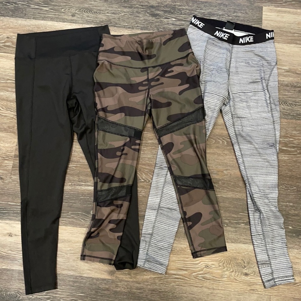 Adidas, Nike and Xersion leggings